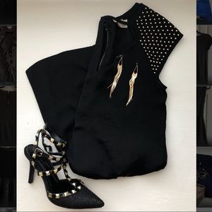 Arden B | Gold Studded Tunic